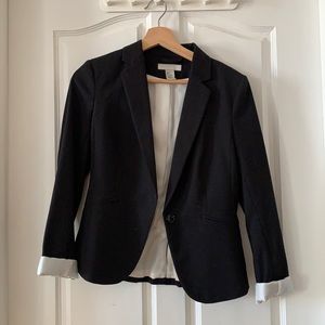H&M Black Blazer with White Lining
